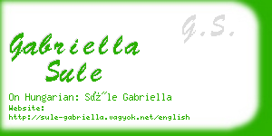 gabriella sule business card